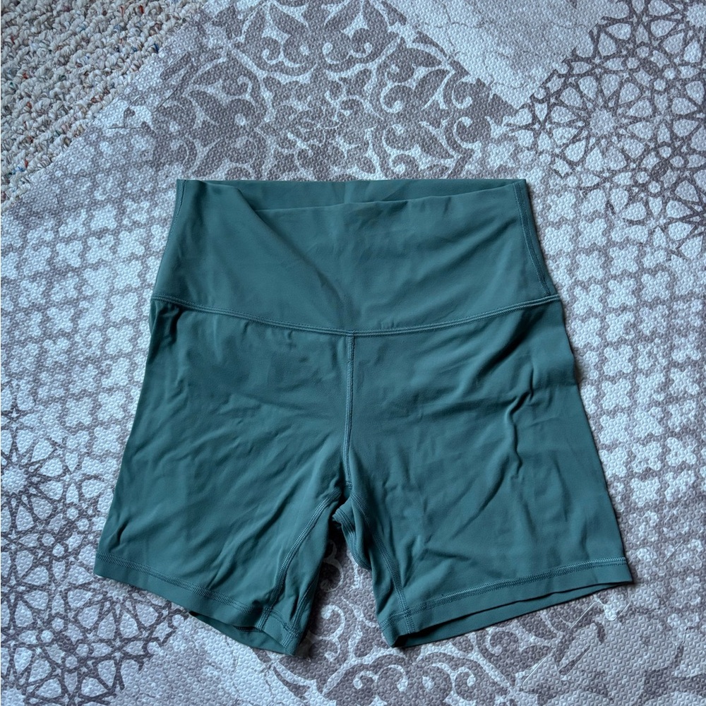 lululemon athletica Teal Bike Shorts